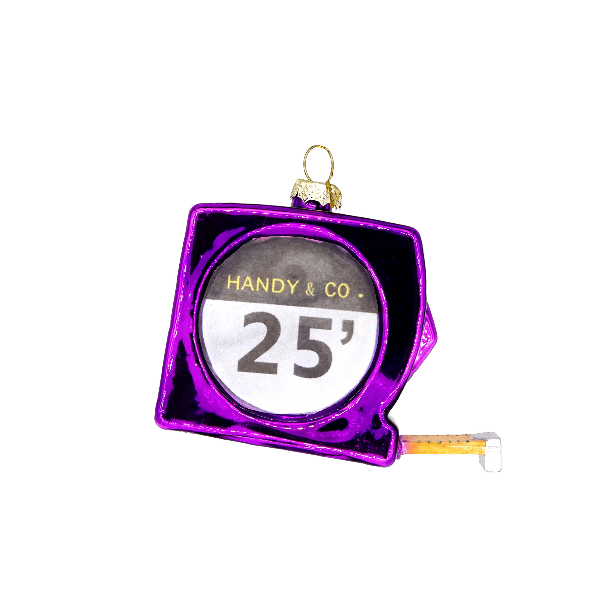 Purple Tape Measure Ornament - Chive Ceramics Studio - Glass Ornaments - Chive US