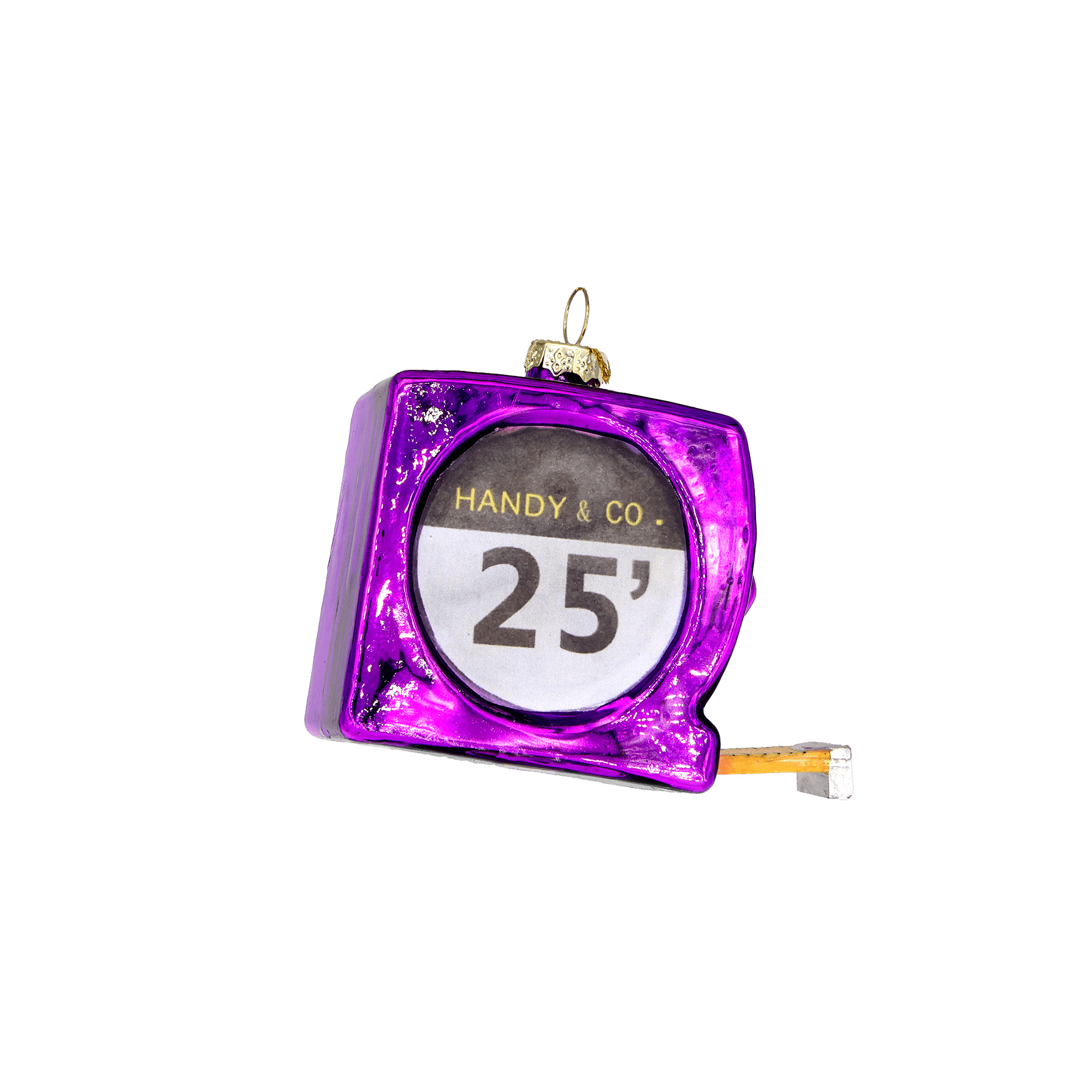 Purple Tape Measure Ornament - Chive Ceramics Studio - Glass Ornaments - Chive US