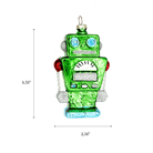 Green Robot Ornament - Chive Ceramics Studio - Glass Ornaments - Chive Wholesale