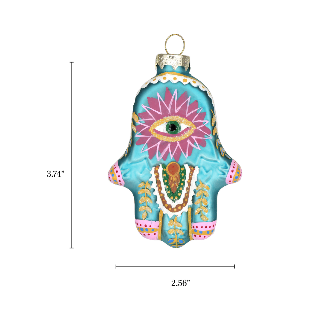 Hamsa Hand Ornament - Chive Ceramics Studio - Glass Ornaments - Chive Wholesale