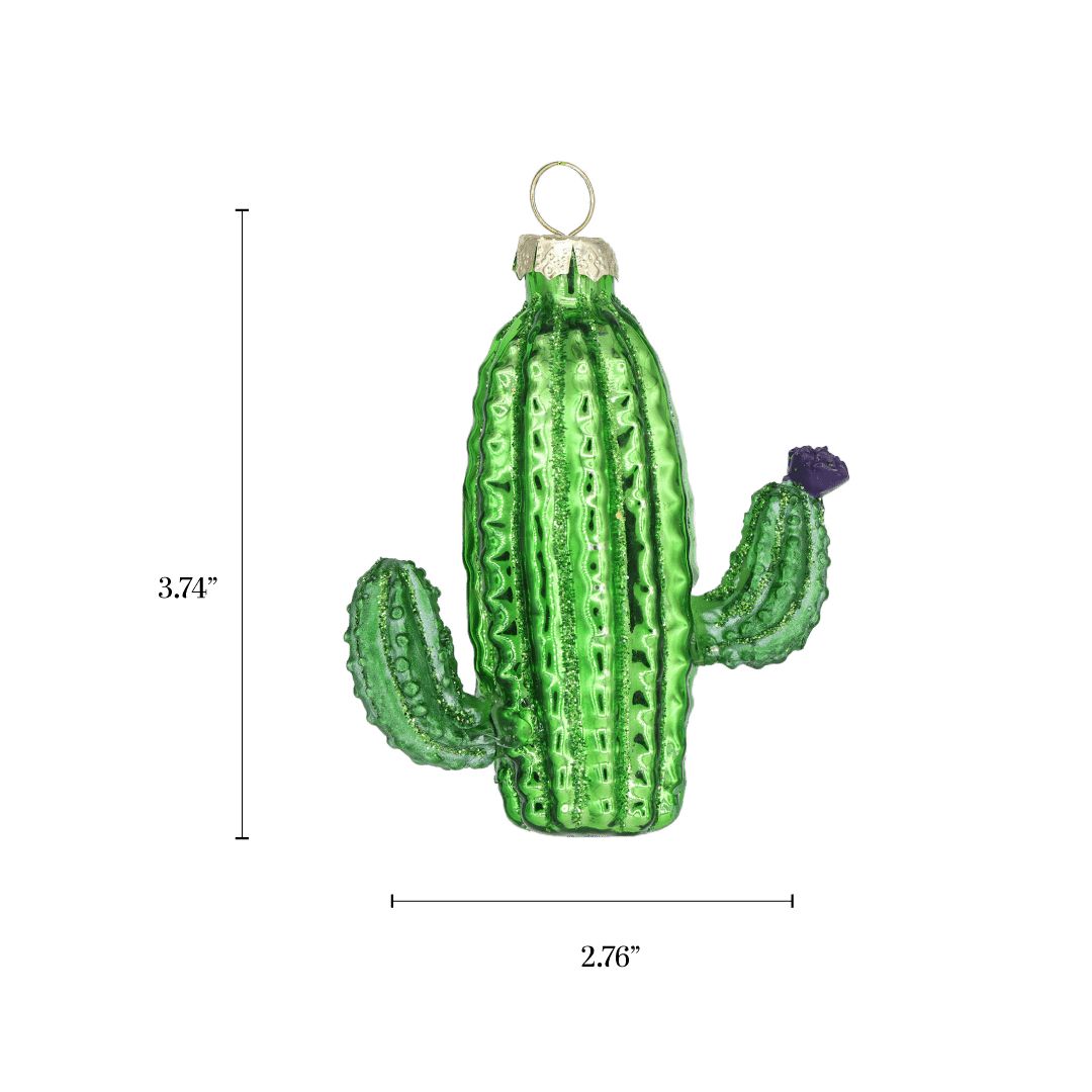 Cactus Ornament - Chive Ceramics Studio - Glass Ornaments - Chive Ceramics Studio