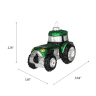 Green Tractor Ornament - Chive Ceramics Studio - Glass Ornaments - Chive Ceramics Studio