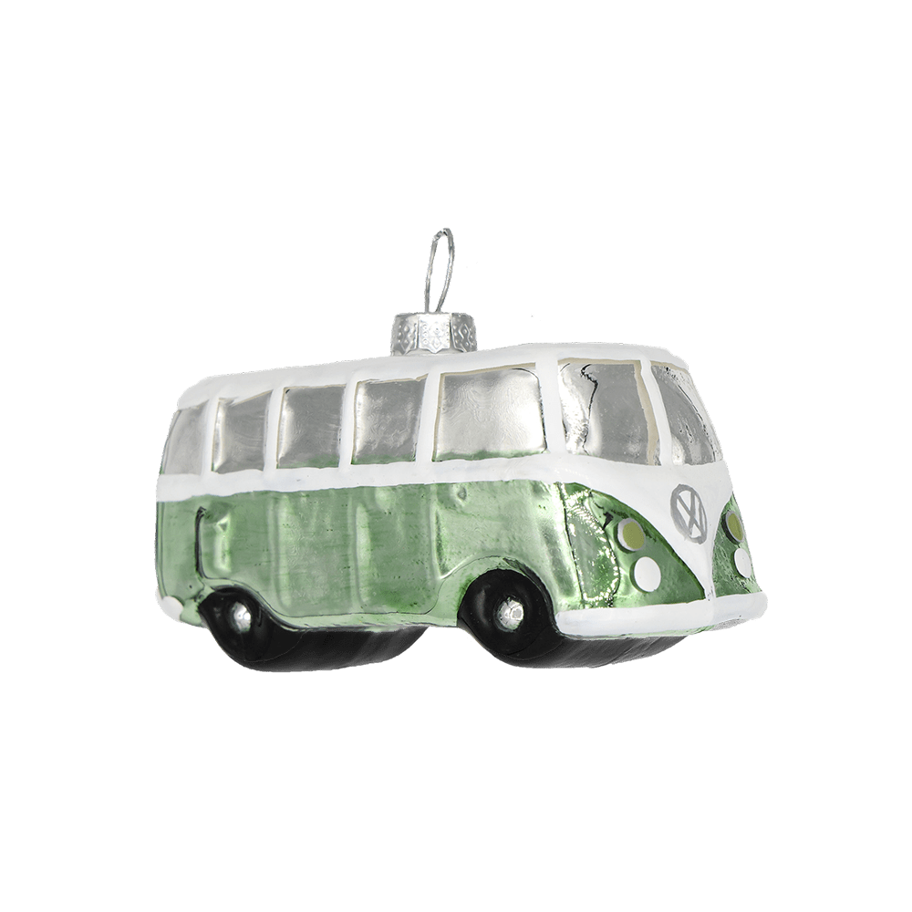 VW Green Van Ornament - Chive Ceramics Studio - Glass Ornaments - Chive US