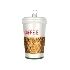 Coffee Cup Ornament - Chive Ceramics Studio - Glass Ornaments - Chive US