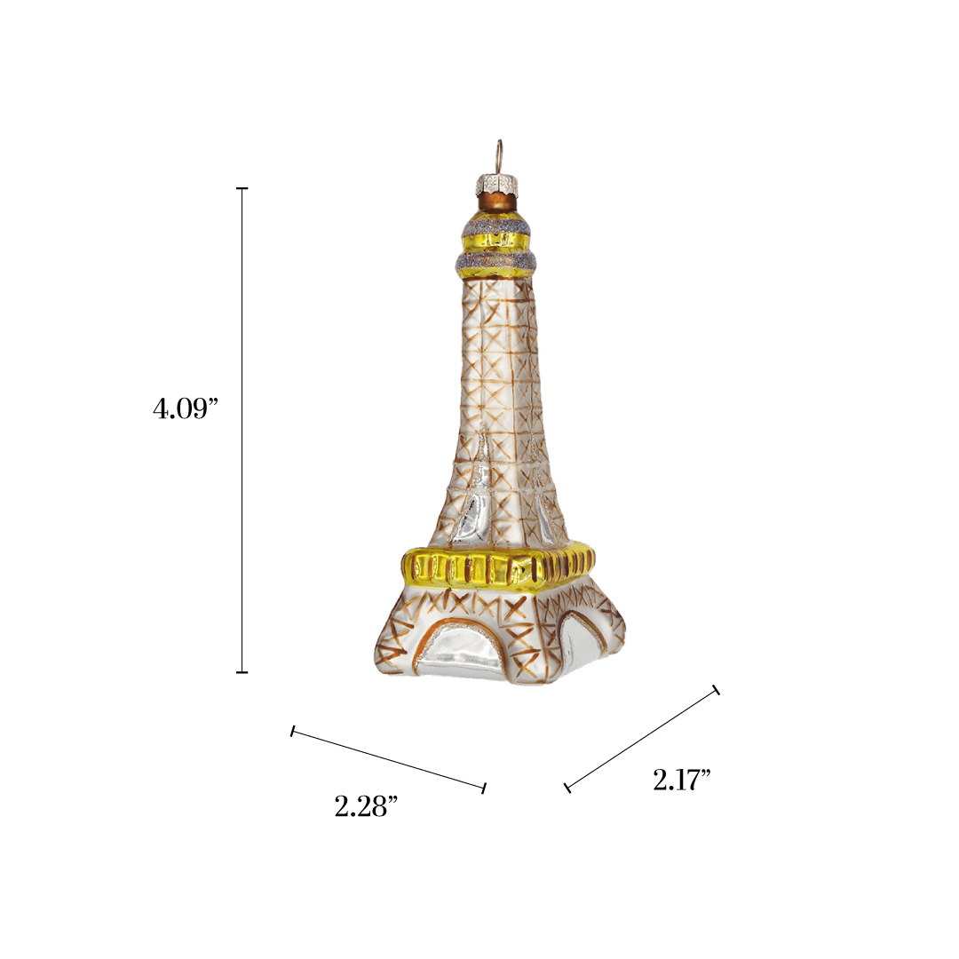 Eiffel Tower Ornament - Chive Ceramics Studio - Glass Ornaments - Chive Wholesale