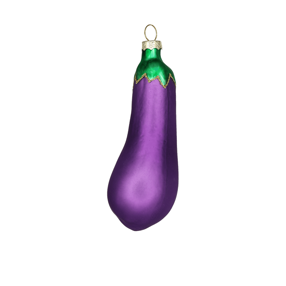 Eggplant Ornament - Chive Ceramics Studio - Glass Ornaments - Chive US