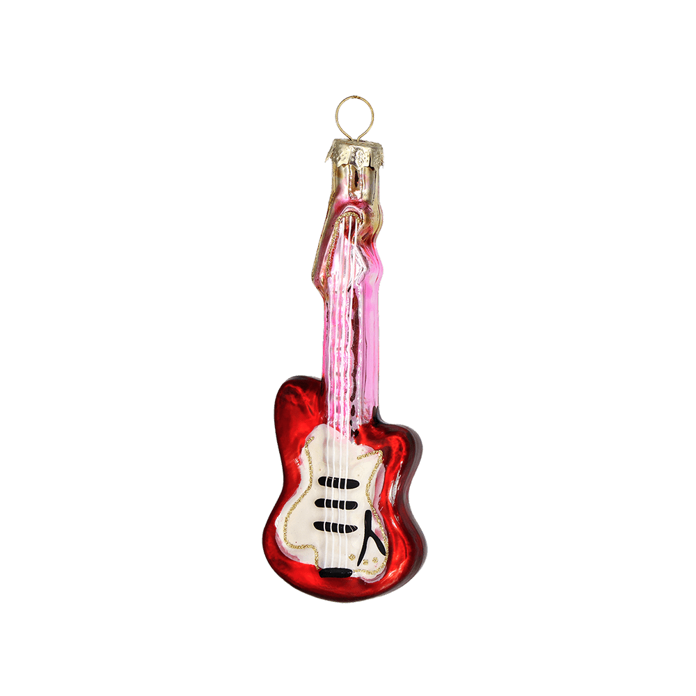 Electric Guitar Ornament - Chive Ceramics Studio - Glass Ornaments - Chive Ceramics Studio