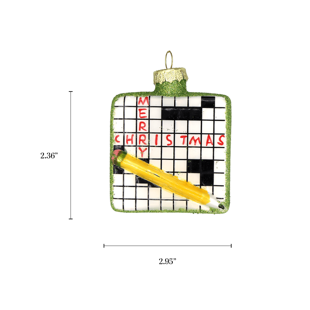 Crossword Ornament - Chive Ceramics Studio - Glass Ornaments - Chive Wholesale