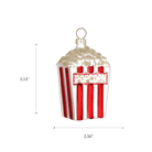 Bucket of Popcorn Ornament - Chive Ceramics Studio - Glass Ornaments - Chive Ceramics Studio