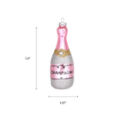 Pink Champagne Ornament - Chive Ceramics Studio - Glass Ornaments - Chive Wholesale
