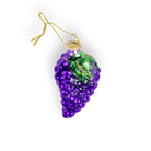 Purple Grapes Bunch Ornament - Chive Ceramics Studio - Glass Ornaments - Chive Ceramics Studio