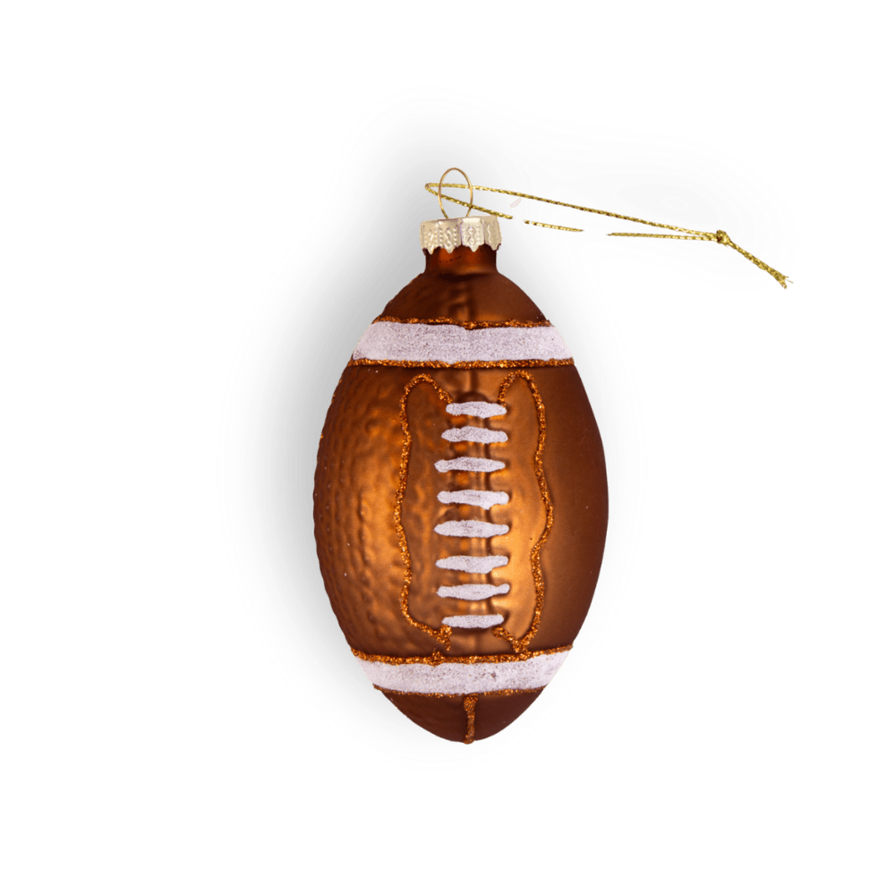 Football Ornament - Chive Ceramics Studio - Glass Ornaments - Chive Ceramics Studio