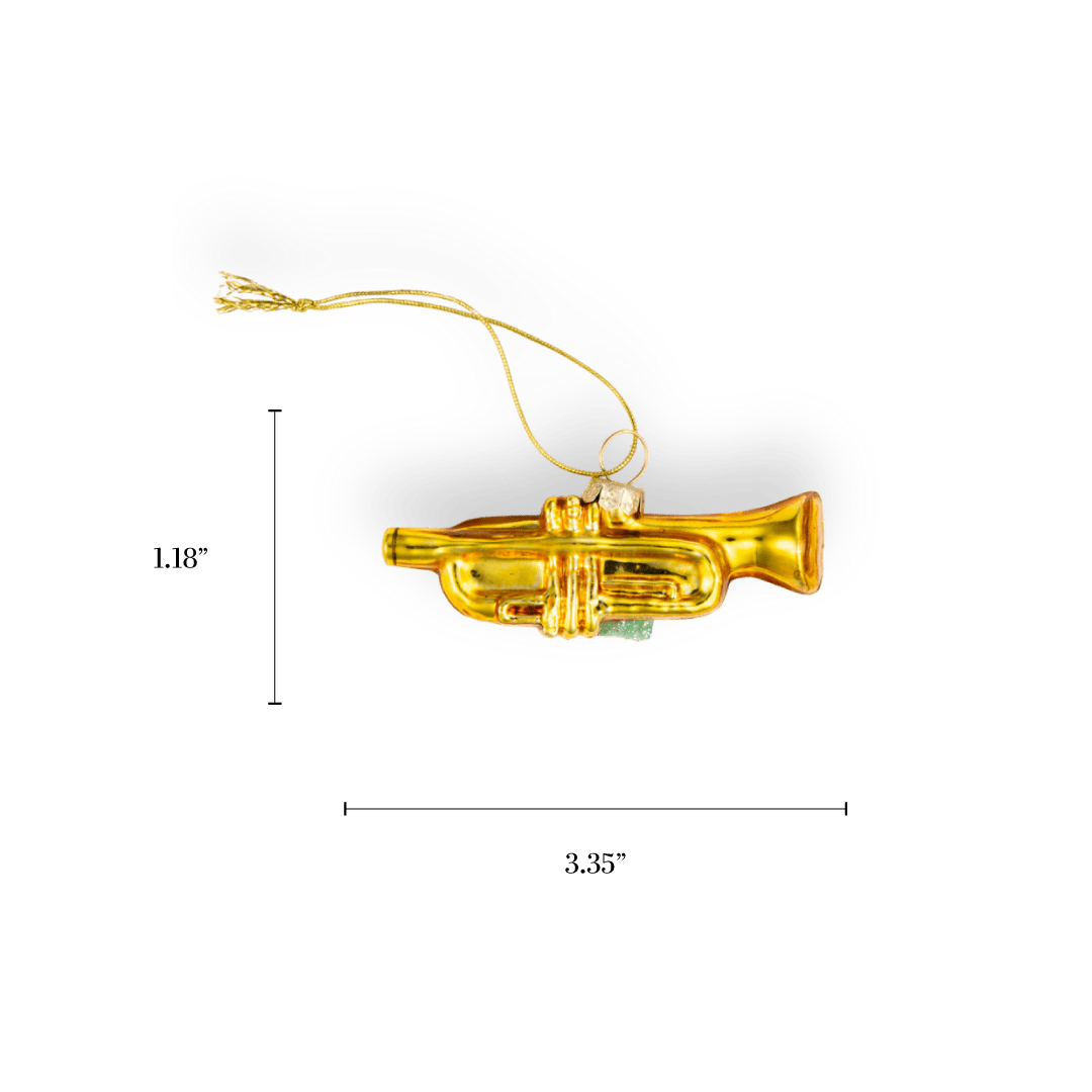 Trumpet Ornament - Chive Ceramics Studio - Glass Ornaments - Chive Ceramics Studio
