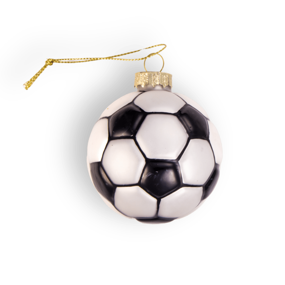 Soccer Ball Ornament - Chive Ceramics Studio - Glass Ornaments - Chive Ceramics Studio