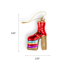 Rainbow Platform Boot Ornament - Chive Ceramics Studio - Glass Ornaments - Chive Ceramics Studio