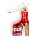 Rainbow Platform Boot Ornament - Chive Ceramics Studio - Glass Ornaments - Chive Ceramics Studio