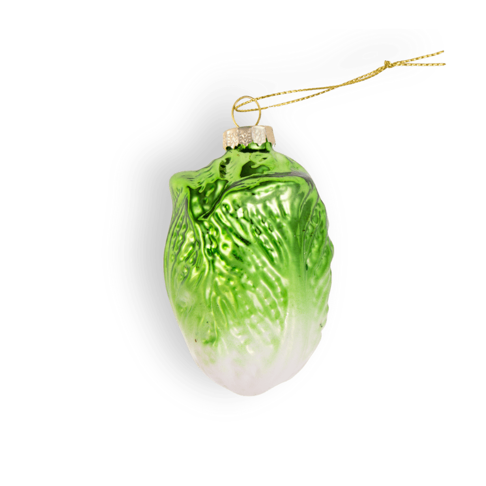 Napa Cabbage Ornament - Chive Ceramics Studio - Glass Ornaments - Chive Ceramics Studio