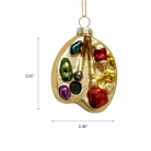 Artist's Palette Ornament - Chive Ceramics Studio - Glass Ornaments - Chive Ceramics Studio