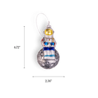 Astronaut on the Moon Ornament - Chive Ceramics Studio - Glass Ornaments - Chive Ceramics Studio