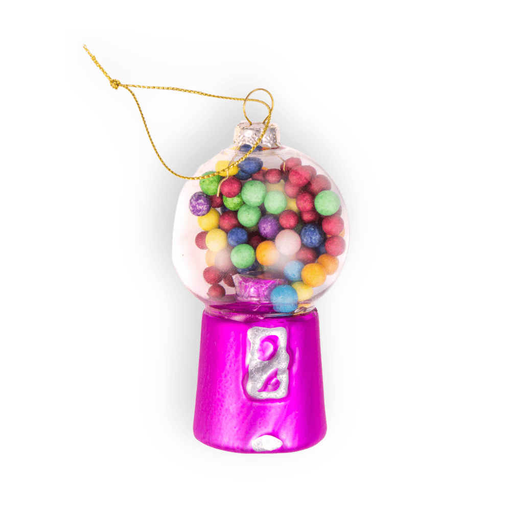 Gumball Machine Ornament - Chive Ceramics Studio - Glass Ornaments - Chive Ceramics Studio