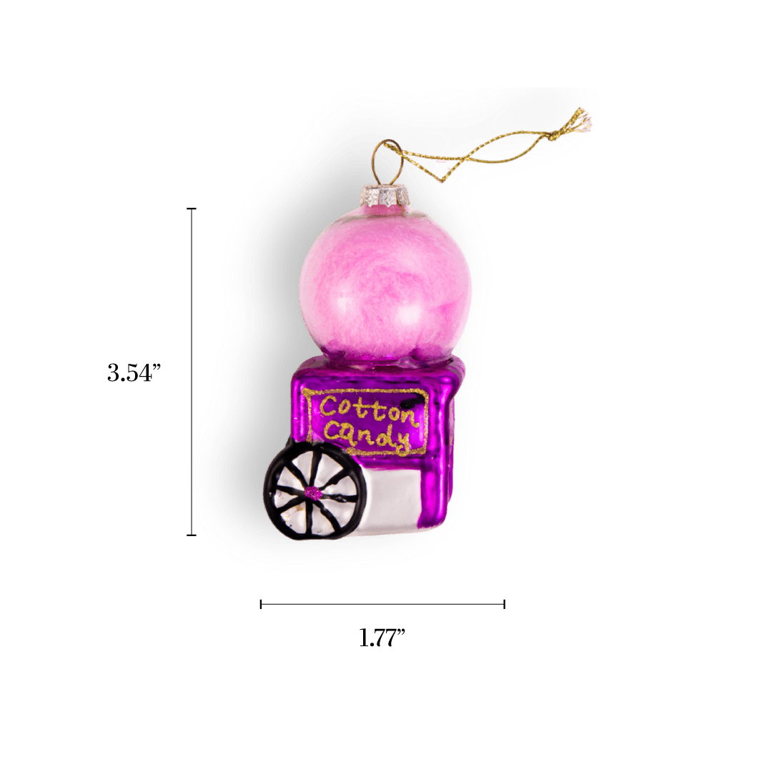 Cotton Candy Ornament - Chive Ceramics Studio - Glass Ornaments - Chive Ceramics Studio