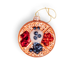 Breakfast Waffle Ornament - Chive Ceramics Studio - Glass Ornaments - Chive Ceramics Studio