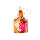 Charcuterie Board Ornament - Chive Ceramics Studio - Glass Ornaments - Chive Ceramics Studio