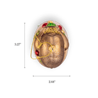 Roasted Turkey Ornament - Chive Ceramics Studio - Glass Ornaments - Chive Ceramics Studio