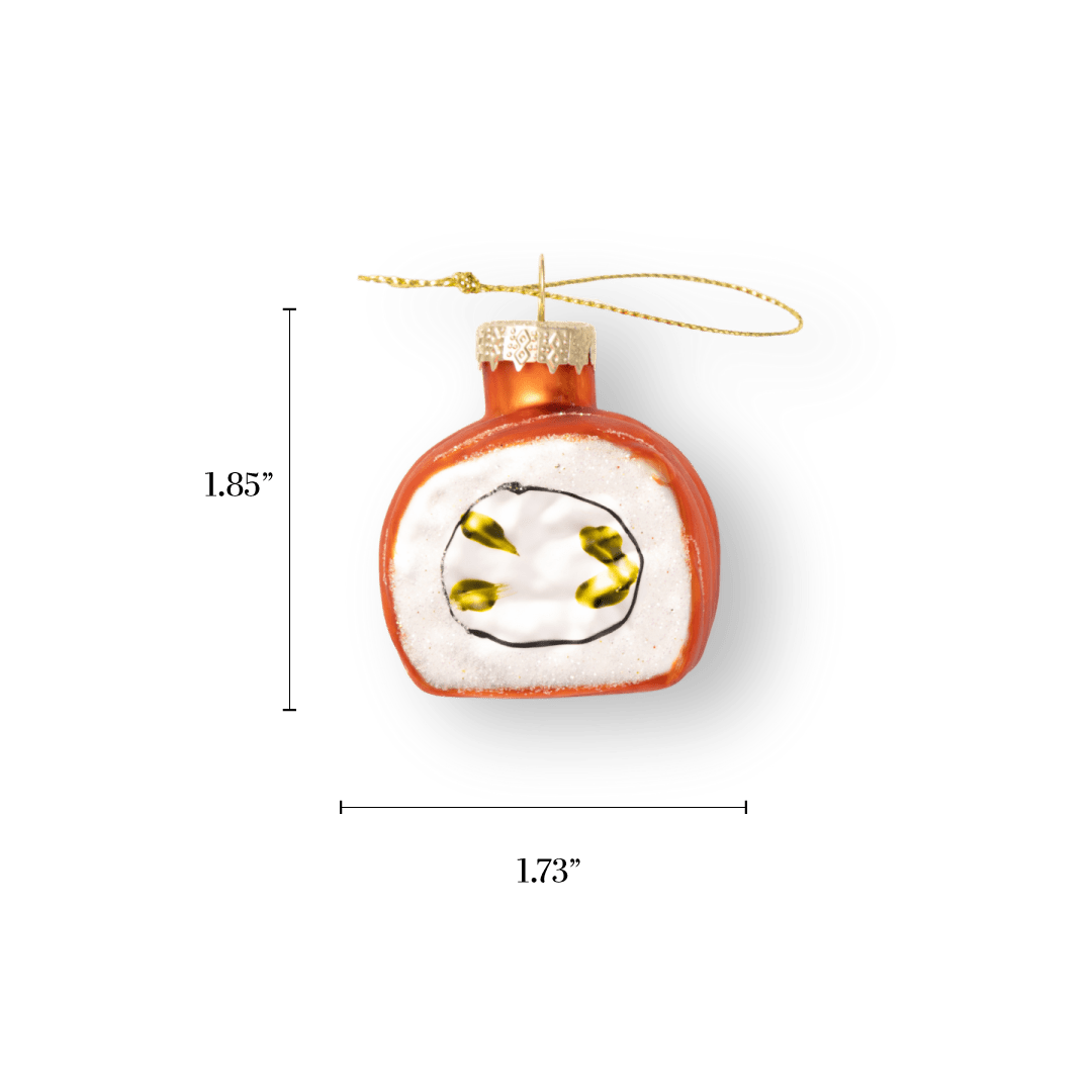 Sushi Roll Ornament - Chive Ceramics Studio - Glass Ornaments - Chive Ceramics Studio