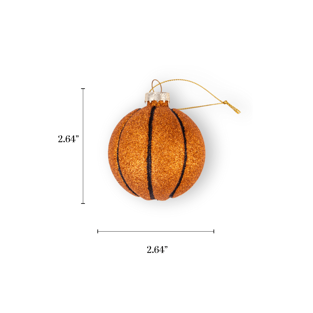 Basketball Ornament - Chive Ceramics Studio - Glass Ornaments - Chive Ceramics Studio