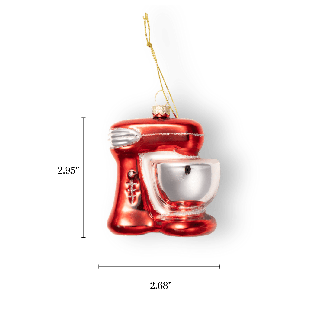 Stand Mixer Ornament - Chive Ceramics Studio - Glass Ornaments - Chive Ceramics Studio