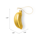Golden Banana Bunch Ornament - Chive Ceramics Studio - Glass Ornaments - Chive Ceramics Studio