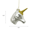 Unicorn Head Ornament - Chive Ceramics Studio - Glass Ornaments - Chive Ceramics Studio