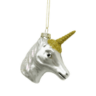 Unicorn Head Ornament - Chive Ceramics Studio - Glass Ornaments - Chive Ceramics Studio
