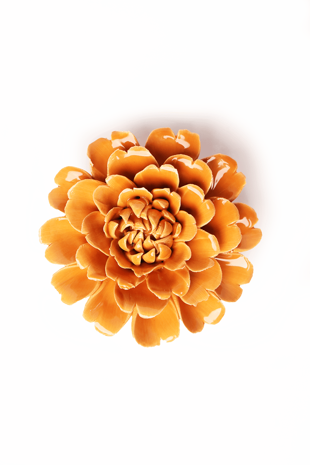 October Birth Flower - Marigold ceramic wall flower — Birth Flower Collection — handmade by Chive Studio Toronto