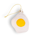 Fried Egg Ornament - Chive Ceramics Studio - Glass Ornaments - Chive Ceramics Studio