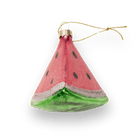 Watermelon Slice Ornament - Chive Ceramics Studio - Glass Ornaments - Chive Ceramics Studio