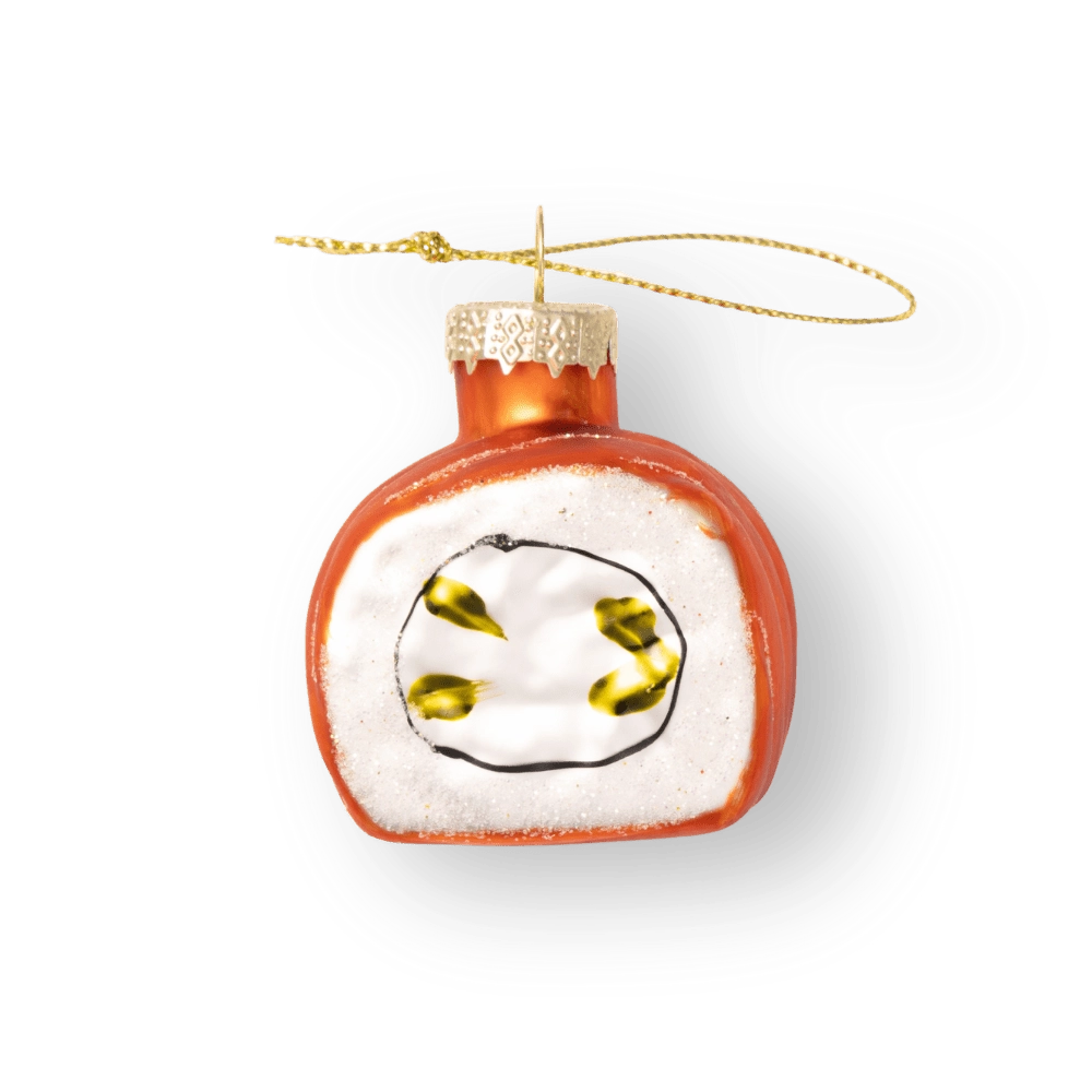 Sushi Roll Ornament - Chive Ceramics Studio - Glass Ornaments - Chive Ceramics Studio