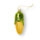 Golden Sweet Corn Ornament - Chive Ceramics Studio - Glass Ornaments - Chive Ceramics Studio
