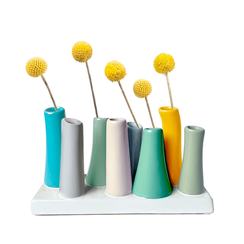 Pooley Modern Bud Vase For Flowers - Chive Ceramics Studio - Vases - Chive Ceramics Studio