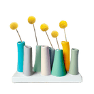 Pooley Modern Bud Vase For Flowers - Chive Ceramics Studio - Vases - Chive Ceramics Studio