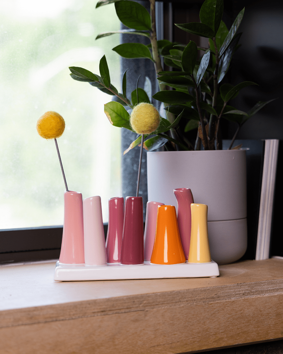 Pooley Modern Bud Vase For Flowers - Chive Ceramics Studio - Vases - Chive Ceramics Studio