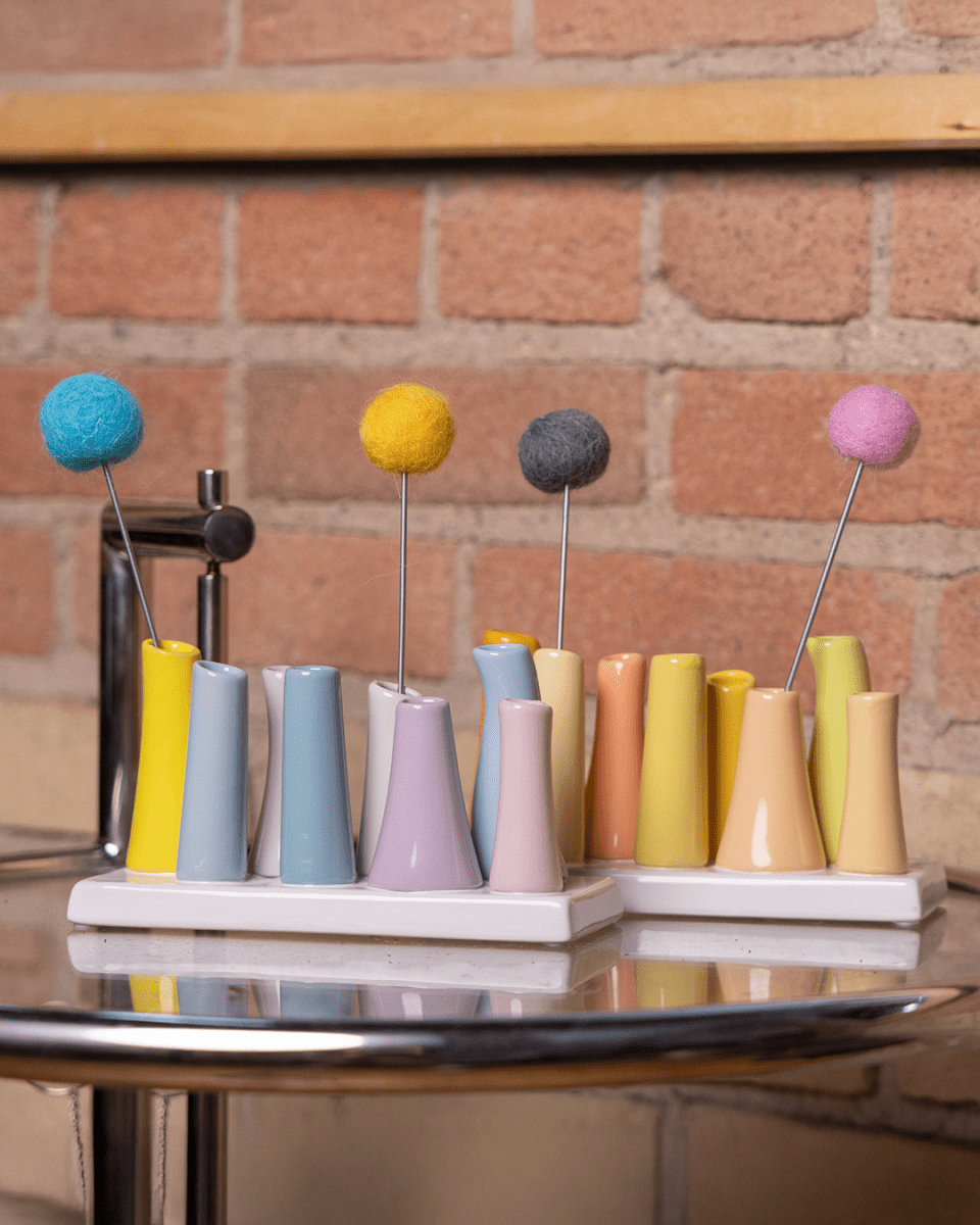 Pooley Modern Bud Vase For Flowers - Chive Ceramics Studio - Vases - Chive Ceramics Studio