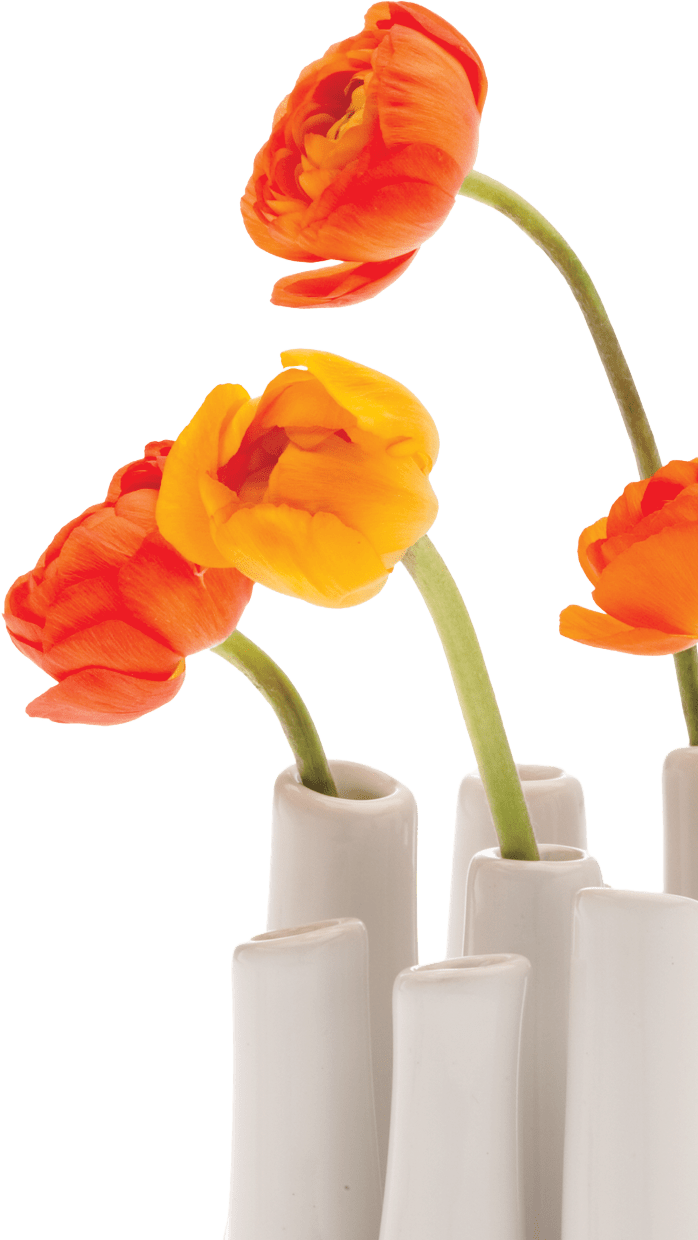 Pooley Modern Round Bud Vase For Flowers - Chive Ceramics Studio - Vases - Chive Ceramics Studio