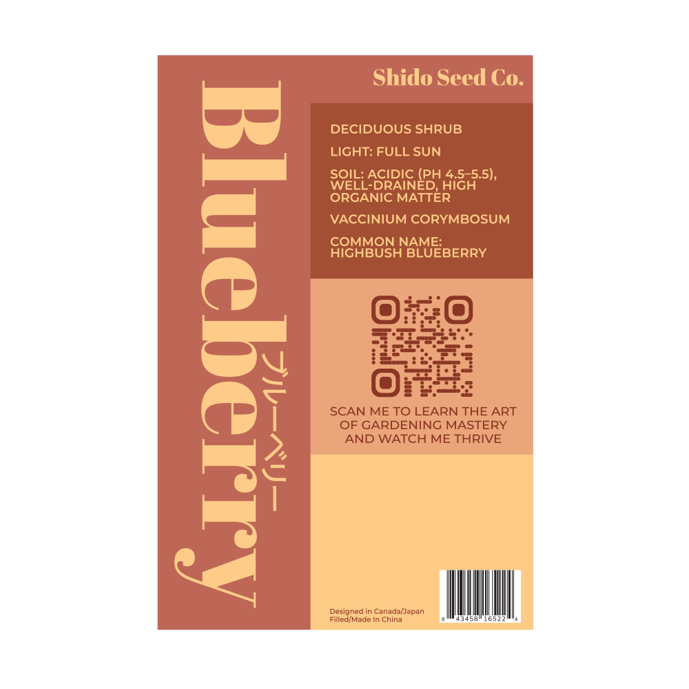 Blueberry Flower Seeds Packet - Chive Ceramics Studio - Seeds - Chive Ceramics Studio