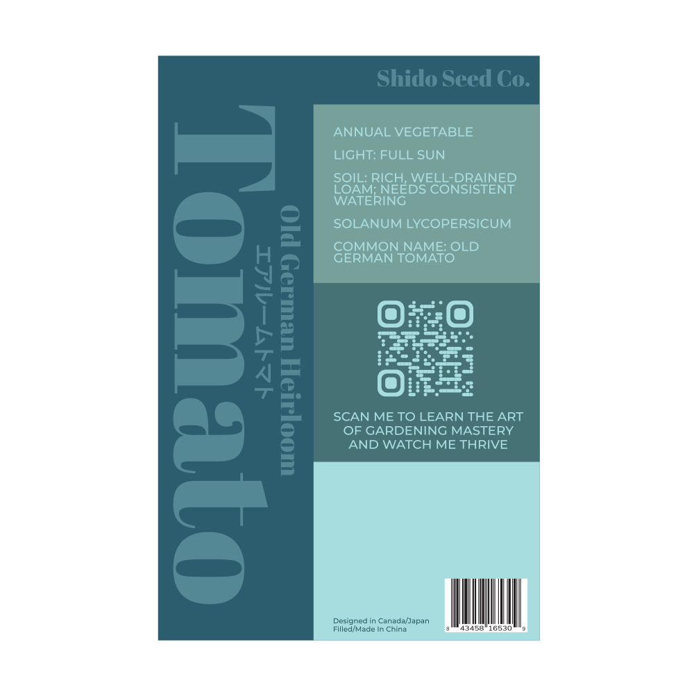 Old German Heirloom Tomato Vegetable Seeds Packet - Chive Ceramics Studio - Seeds - Chive Ceramics Studio