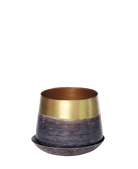 Joe Metal Pot With Drainage Hole | 3 & 5 inch - Chive Ceramics Studio - Pots - Chive Ceramics Studio