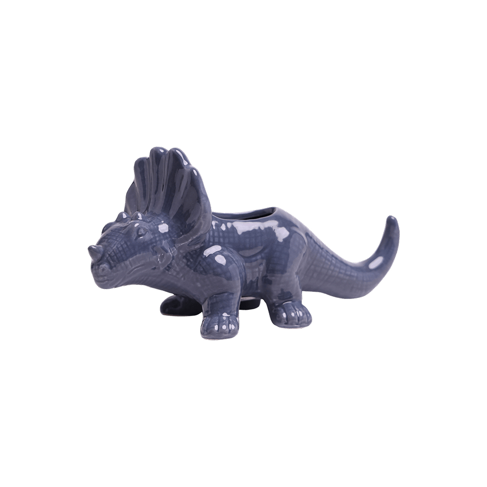 Triceratops Ceramic Indoor Plant Pot for Succulents - Chive Ceramics Studio - Pots - Chive Ceramics Studio
