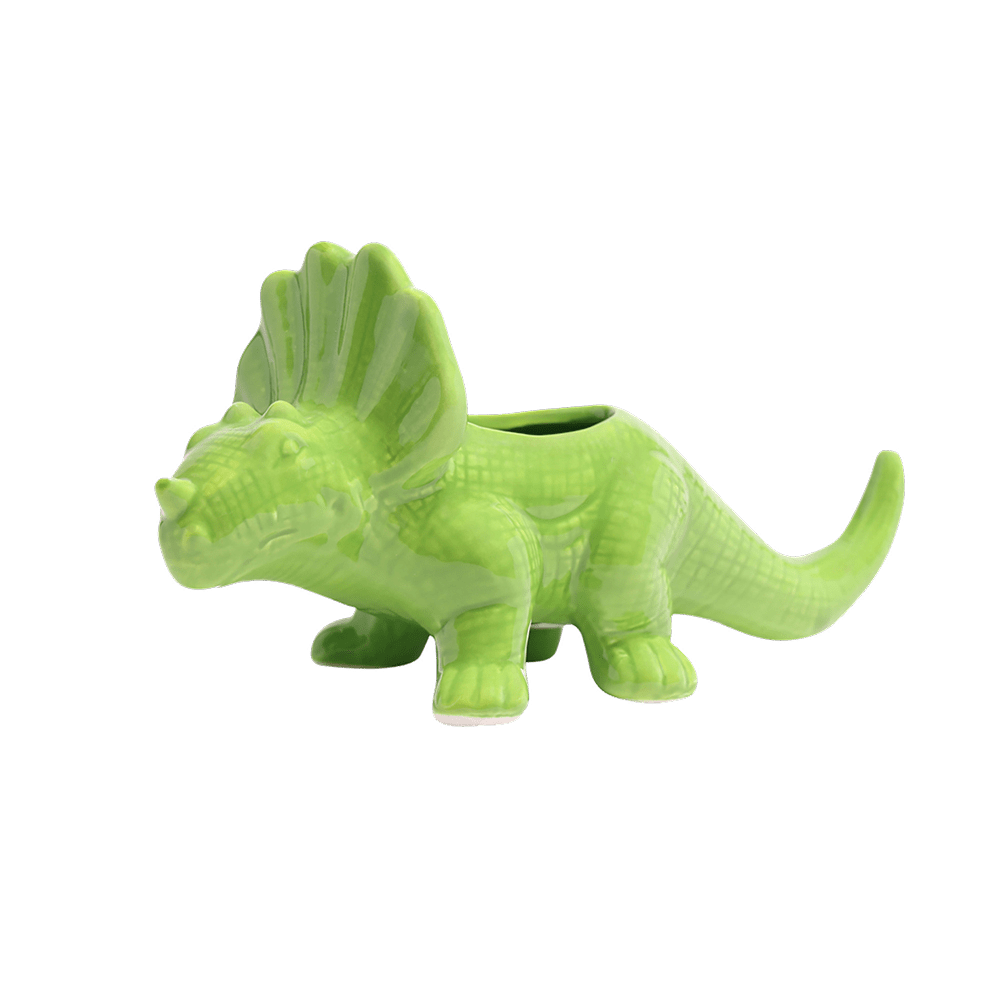 Triceratops Ceramic Indoor Plant Pot for Succulents - Chive Ceramics Studio - Pots - Chive Ceramics Studio