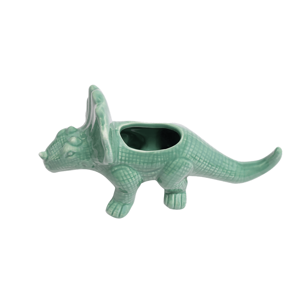 Triceratops Ceramic Indoor Plant Pot for Succulents - Chive Ceramics Studio - Pots - Chive Ceramics Studio